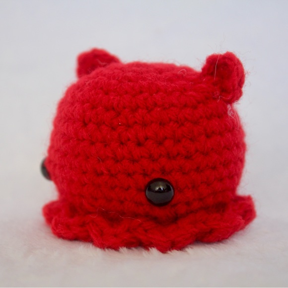 Handmade Red Mini Cuttlefish - Picture 3 of 3